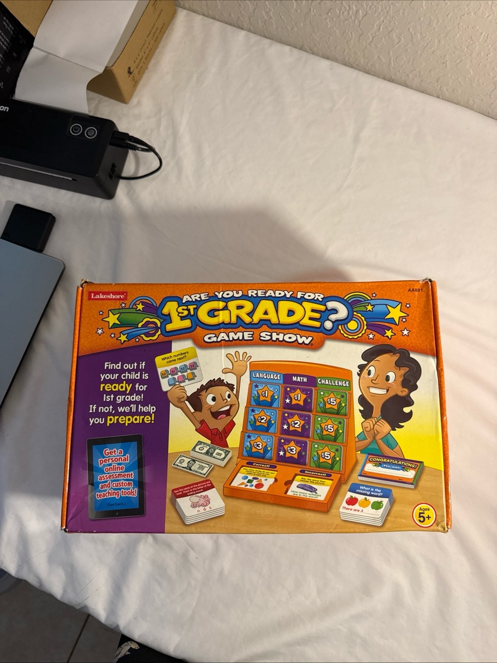 Lakeshore Are You Ready for 1st Grade? Game Show - Orange Educational Toy